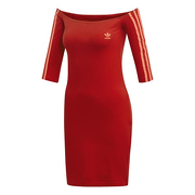 Sukienka adidas SHOULDER DRESS 40 Czerwony